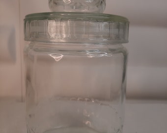 ヴィンテージのネスカフェガラス製保存瓶、オリジナル、1960年代製