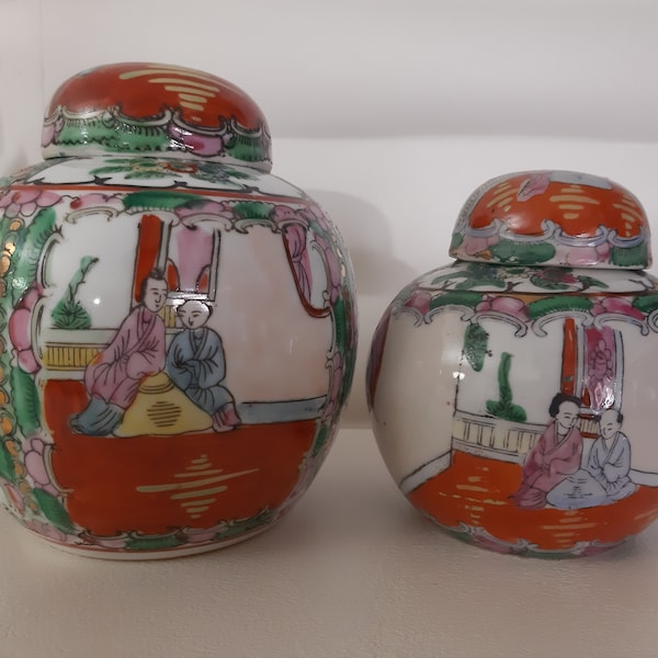 Ginger Jars, Rose Medallion, Macau, Vintage