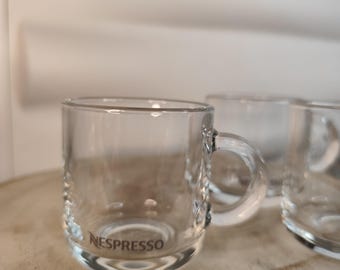 Lot De 4 Verres Nespresso Ritual Par Andrée Putman - Vintage, Excellent état