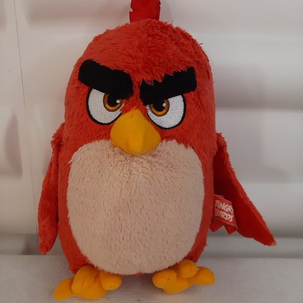 Oiseau rouge, de chez Angry Birds, en peluche