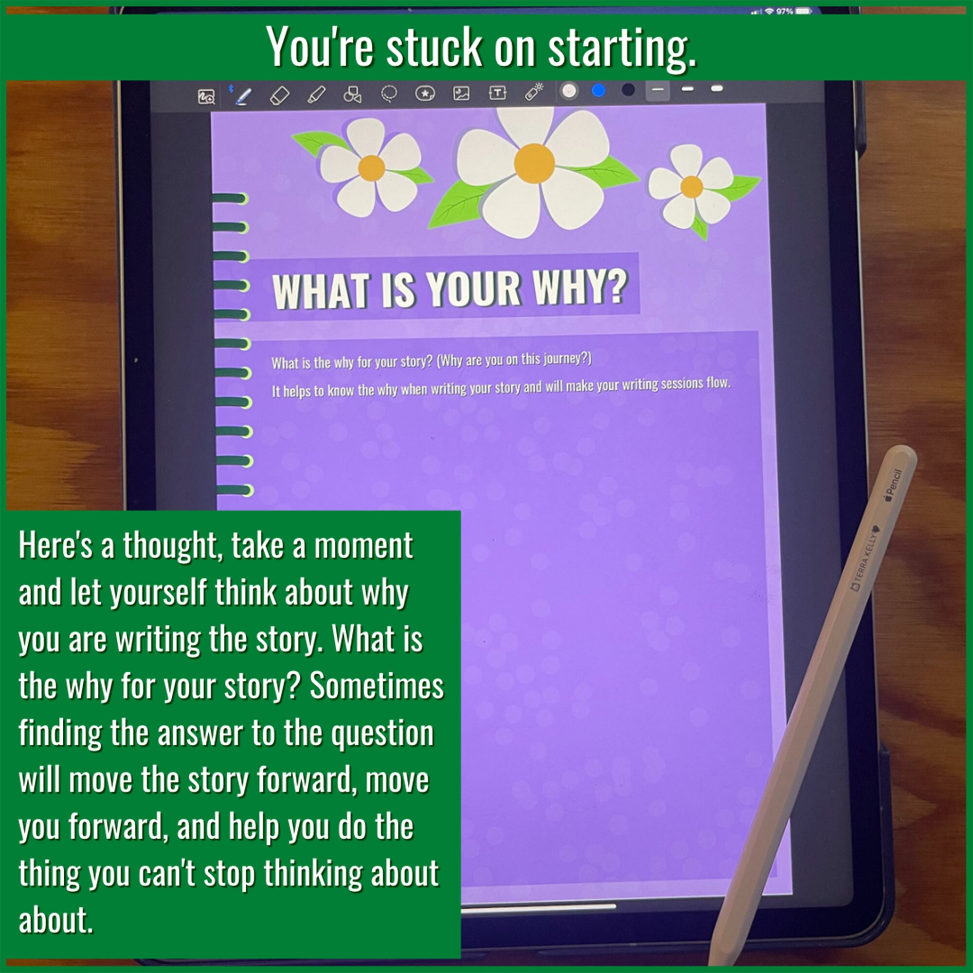 Printable Digital Workbook Book Planning and Plotting Notebook Write