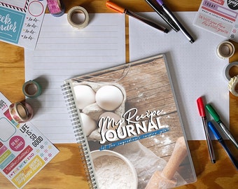 Printable Digital Recipe Journal | Dotted & Lined Downloadable Journal | GoodNotes, iPad, PDF