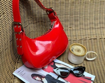 Patent Leather Women's Bag, Stylish Patent Leather Bag in Various Colors for Daily Special Occasions