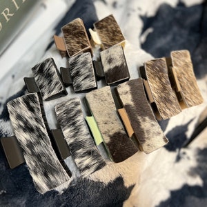 Wholesale Cowhide Hair Clips, Cowhide Clips, Cowhide Claw Clips, boutique hair clips, Wholesale Package, Cowhide Accessories, Wholesale pack