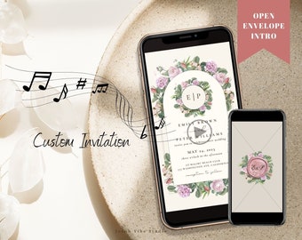 Custom Animated Wedding Video Invitation (Digital Evite)