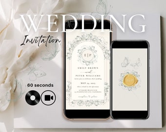 Custom Animated Video Wedding Invitation: Electronic Invite