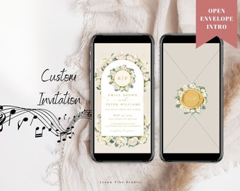 Custom Animated Wedding Invitation Video (PDF & JPEG)