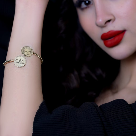 Custom coin bracelet deals