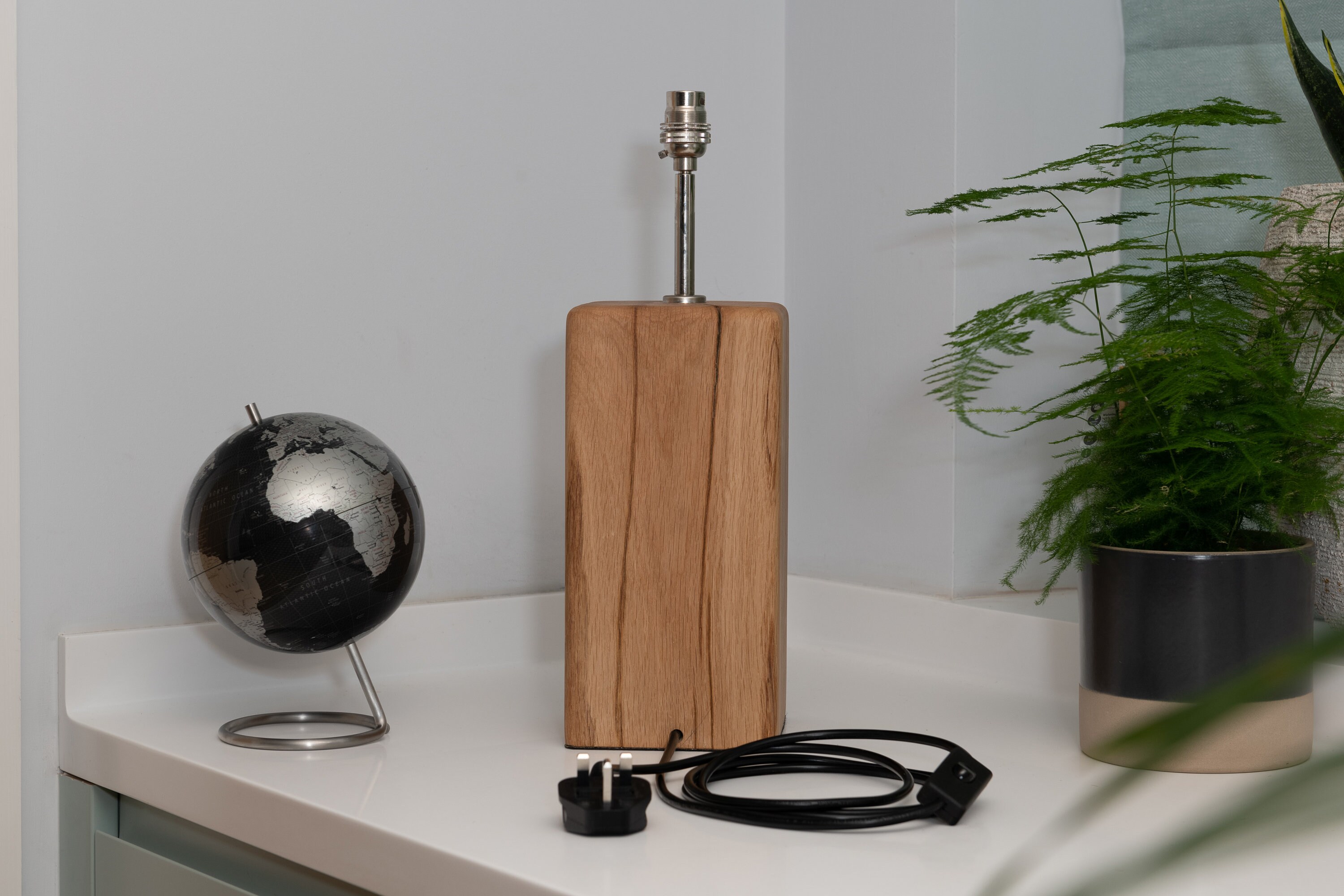 Oak Table Lamp Base Etsy UK