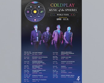 【直筆サイン入り】COLDPLAY 2023年東京ドーム ポスター 直筆サイン入り】COLDPLAY 2023年東京ドーム ポスター（COLDPLAY