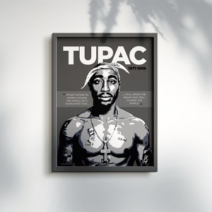 Tupac (2Pac) Poster - Hip-Hop Prints