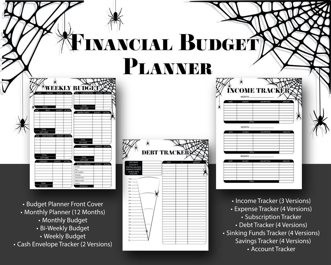 Budget Planner Pdf Printable, Digital Budget Planner, Ultimate Finance ...