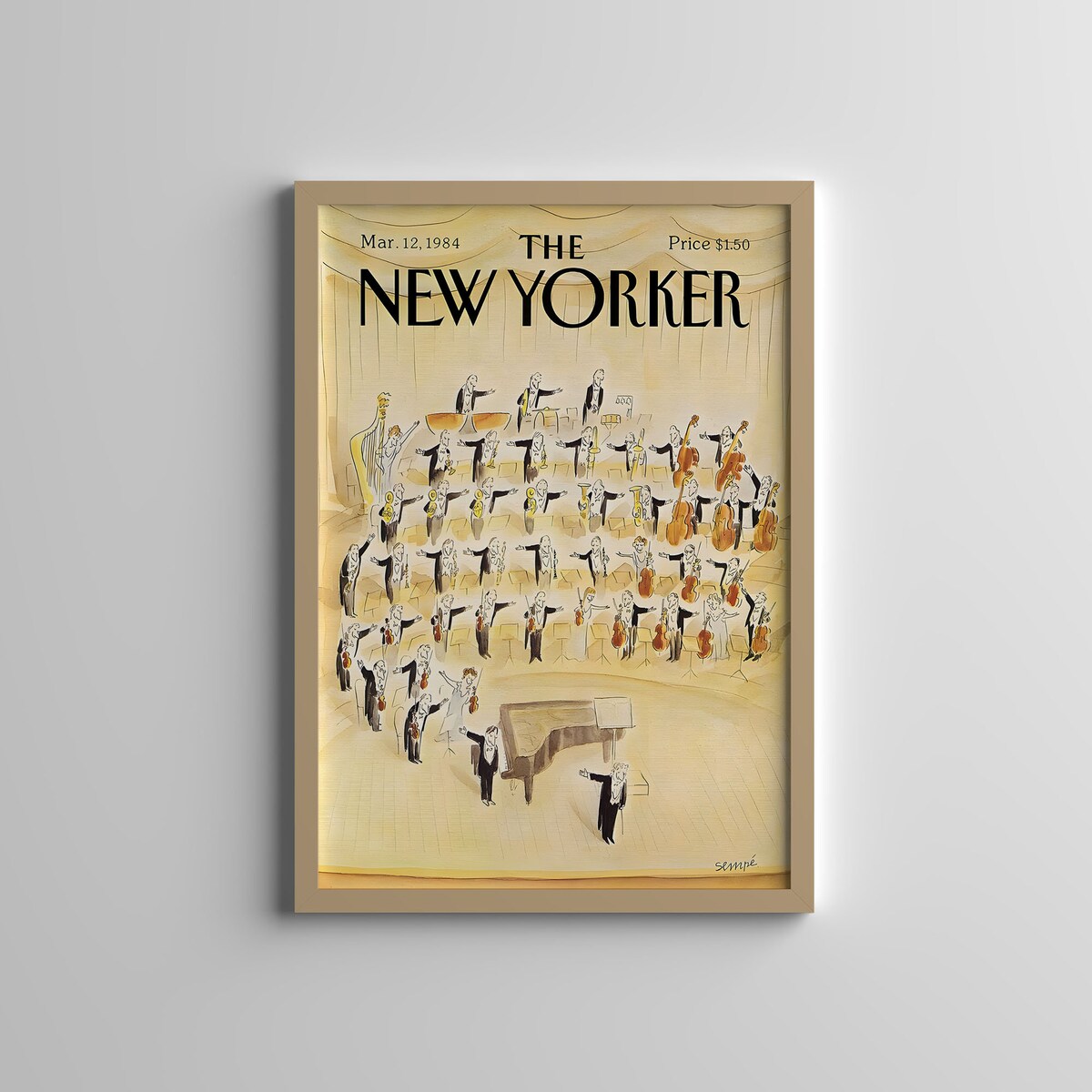 The New Yorker Print March 12 1984 Aesthetic Room Decor Vintage Fishing Poster Retro Magazine Print New Yorker Poster Wall Art - Etsy