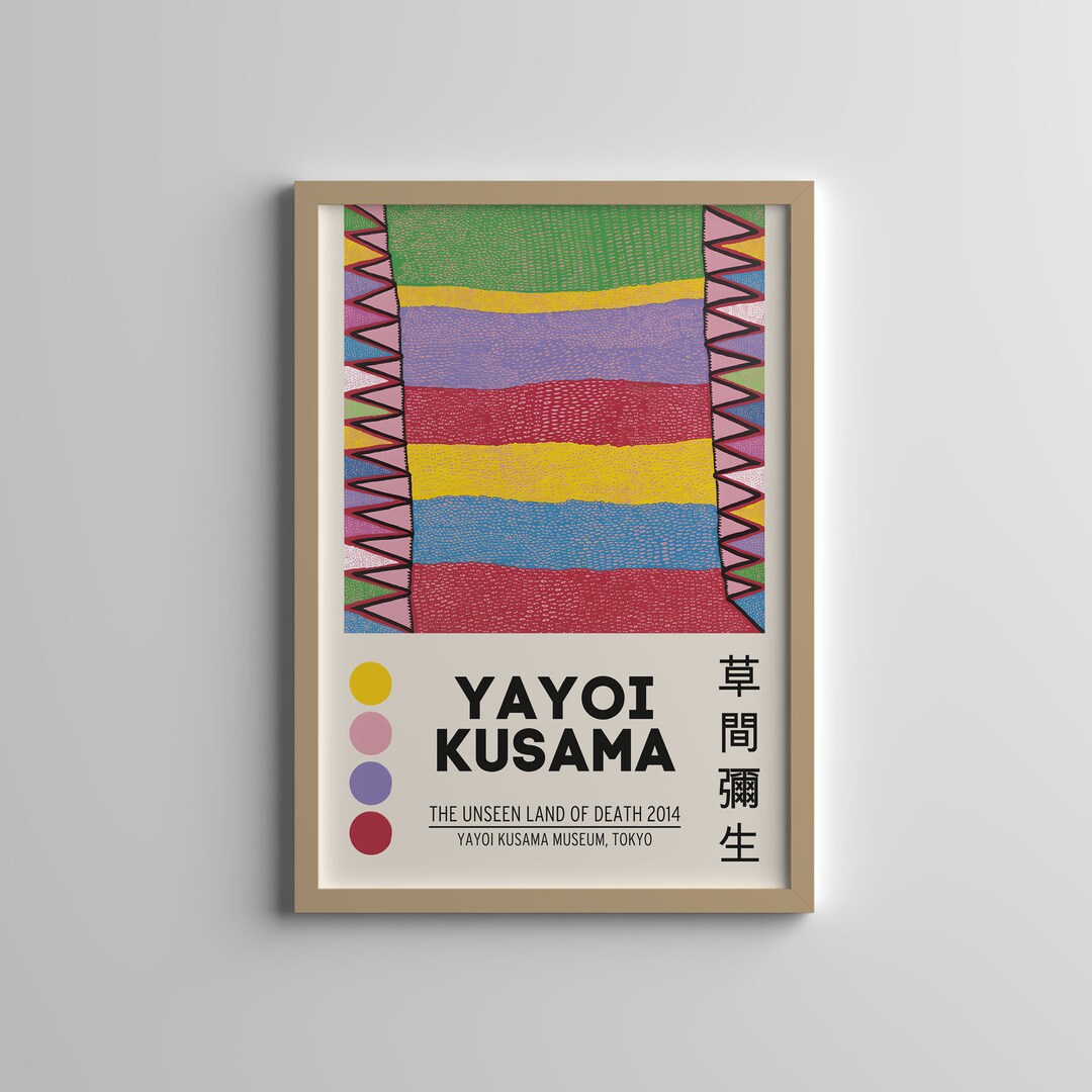 Yayoi Kusama Art the Unseen Land of Death Japanese Modern Art Premium Print Kusama Exhibition