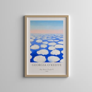 Georgia O'Keeffe Print - Sky Above Clouds IV - Vintage Wall Decor - Landscape Poster - High Quality Print - Abstract Art - Modern Wall Art
