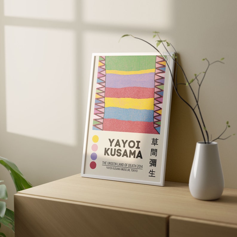 Yayoi Kusama Art the Unseen Land of Death Japanese Modern Art Premium Print Kusama Exhibition