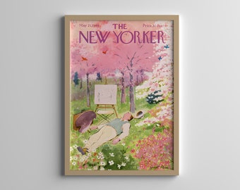 The New Yorker Magazine - May 21, 1949 - Retro Magazine Print - Aesthetic Room Decor - Vintage Art Poster - Gallery Wall Art - Home Decor