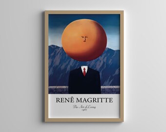 Rene Magritte Print - The Art of Living - Surreal Art - Abstract Poster - Vintage Wall Art - Magritte Painting - Famous Art Print