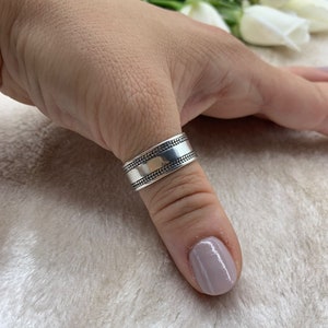 Chunky Silver Thumb Ring, Silver Boho Ring, Signet Ring, Open Adjustable Ring, Dainty Ring, Mothers Gift for Her, Ring for Woman
