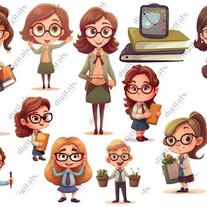 Teacher's Day Clipart, Cute Back to School Clipart, Best Teacher ...