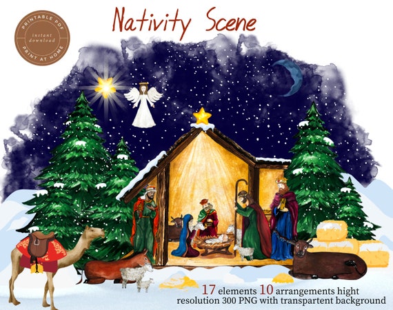 Christian Christmas Background Clipart