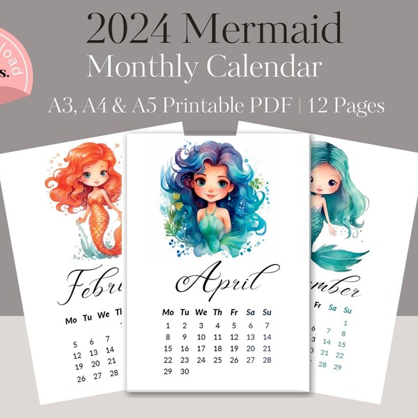 2024 Beach Calendar Etsy