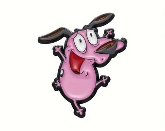 BUY 1 GET 1 FREE: New Courage The Cowardly Dog Enamel Pin Cartoon Network