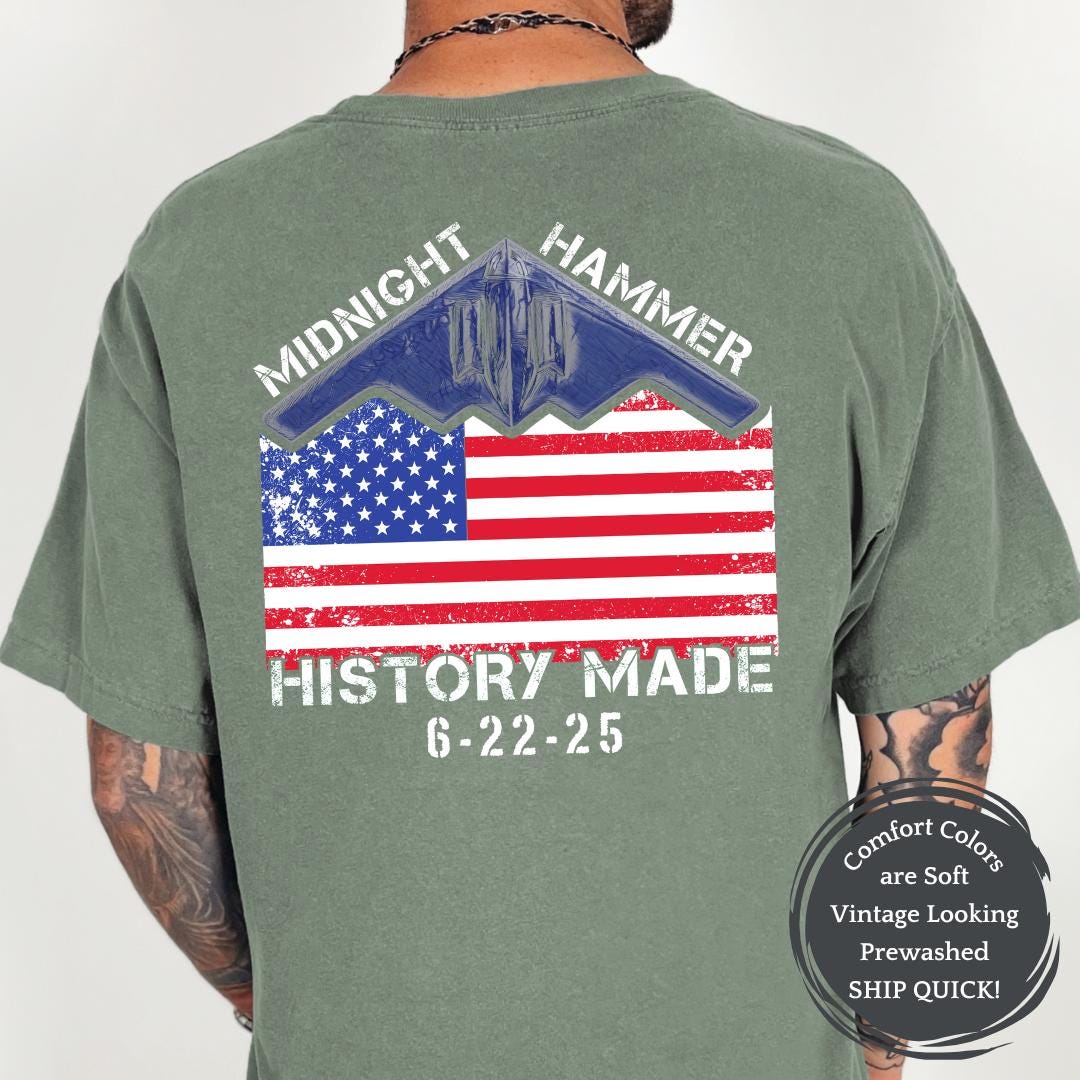 Midnight Hammer USAF Stealth B2 Shirt, USA Flag Pride T-shirt