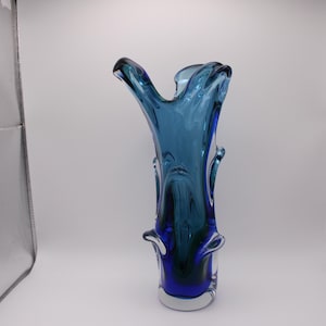 Vintage Bohemian Art Glass Vase
