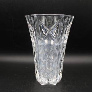 Lead Crystal Glass Vase Vintage