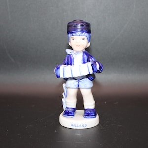 Delfts Blue Oberst Vintage Figur Skulptur