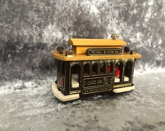 Cable car toy, San Francisco, wooden souvenir