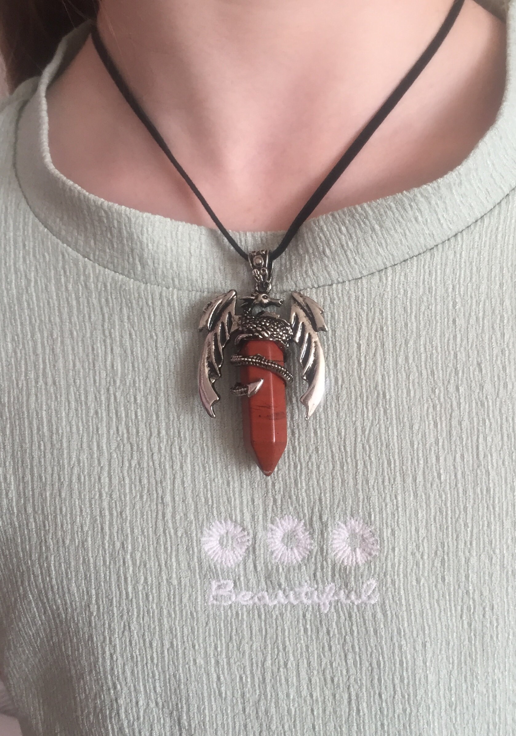 Dragon mood necklace deals