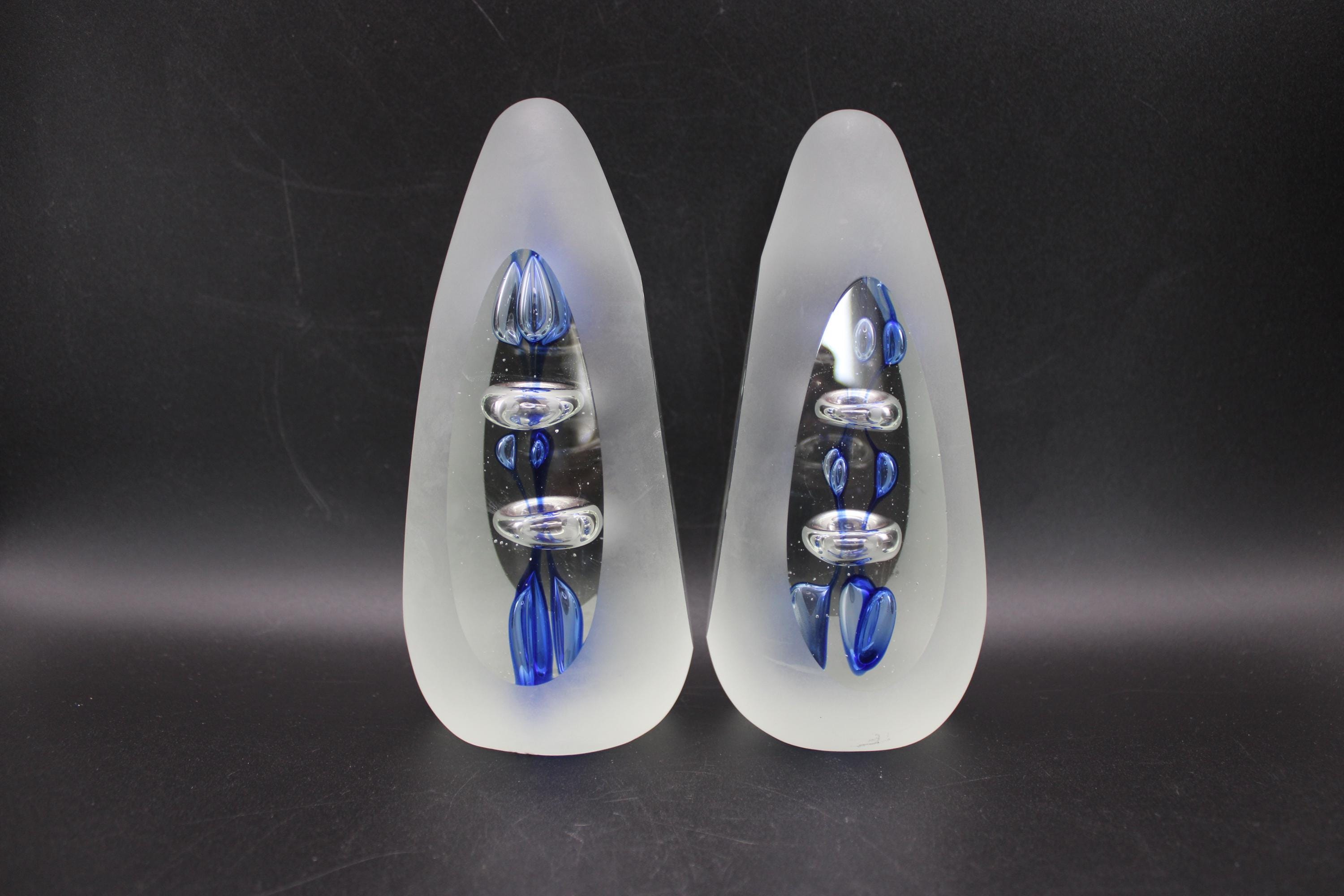 アートガラスのペーパーウェイトまたは装飾品 - Etsy 日本