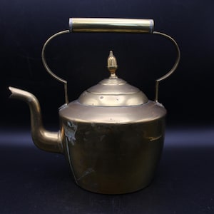 Vintage Brass Kettle Teapot