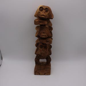 Carved Statue Hear No Evil, See No Evil, Speak No Evil