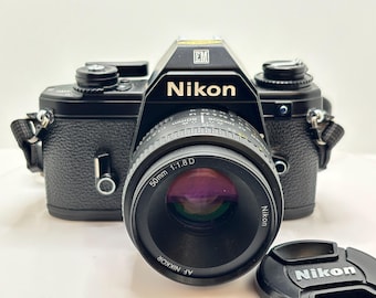 Nikon EM Film Camera: with Nikon 50mm and 135 mm  - Super easy to use!