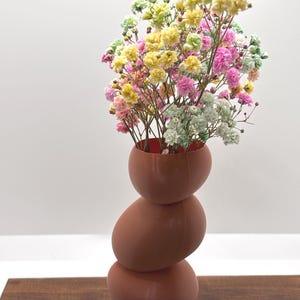 Zen Stacked Stone Vase - Modern 3D Printed Decor