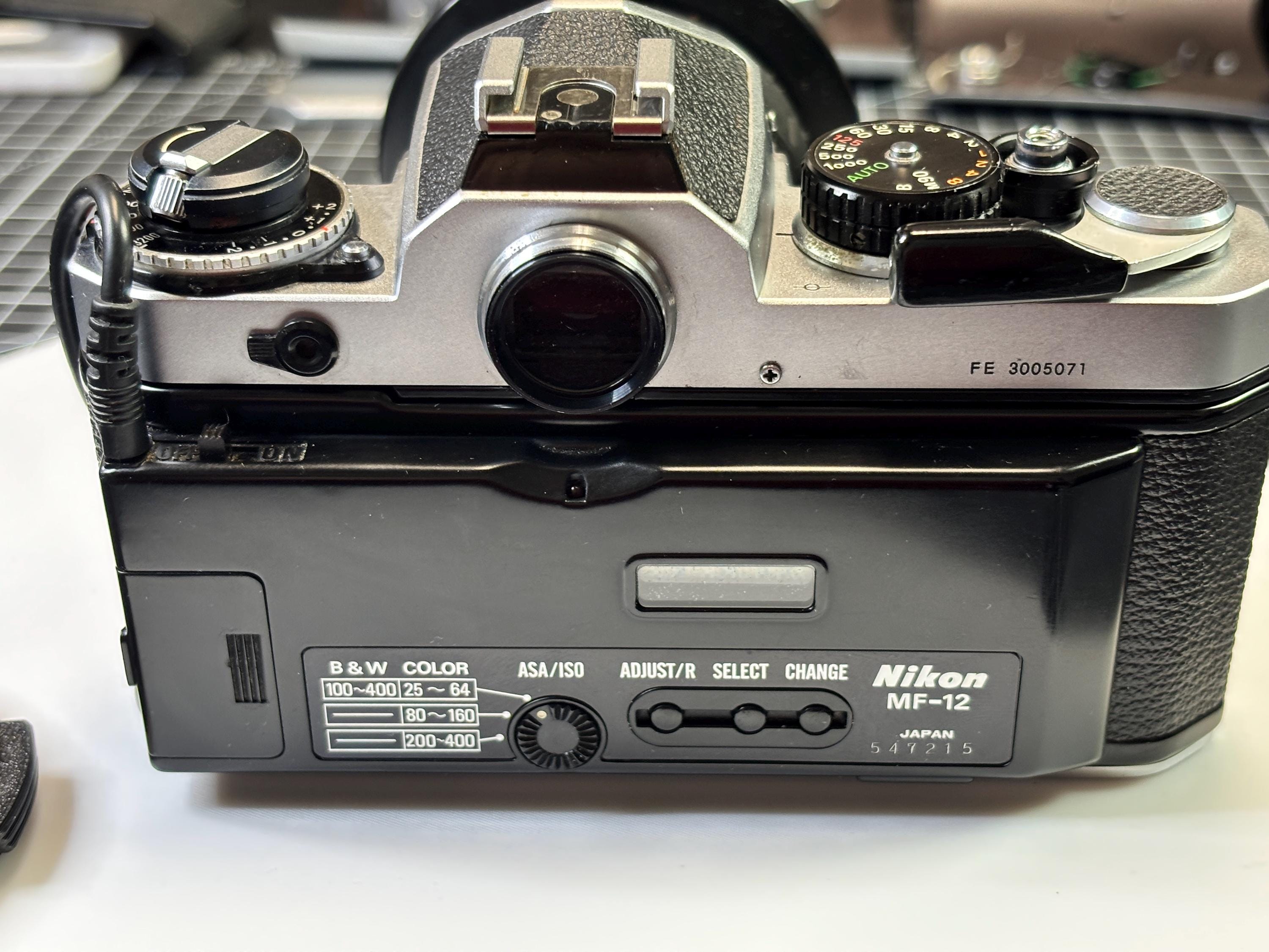 Nikon FE 35mm Film Camera, Two Lenses, Flash & Data Back - Etsy