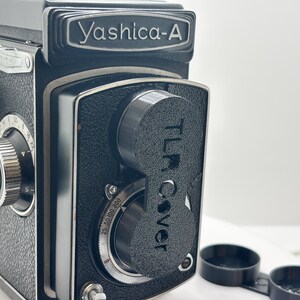 Yashica-A  Vintage 6x6 TLR Medium Format Film Camera Lens Cap - Black
