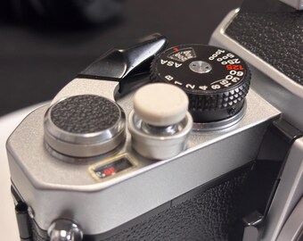 New - 3 pieces Camera Soft Shutter Release Buttons for Cameras - Bone White