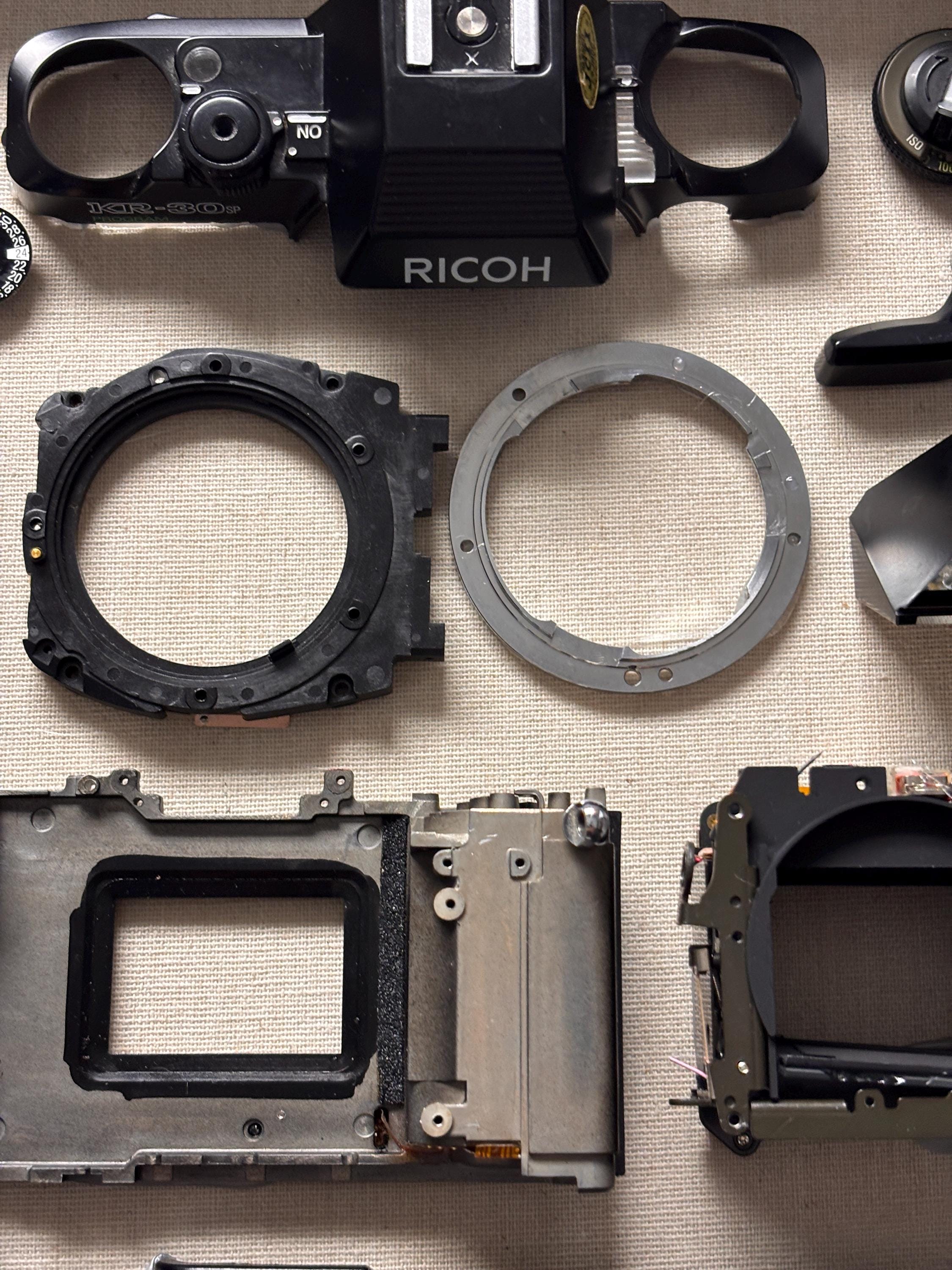 Deconstructed 35mm Camera Shadow Box Art - Retro Wall Decor - Vintage ...
