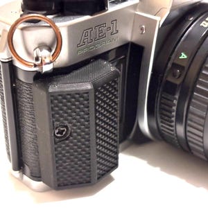 3D Printed Finger Grip Battery Cover for Canon A-1, AE-1 Program