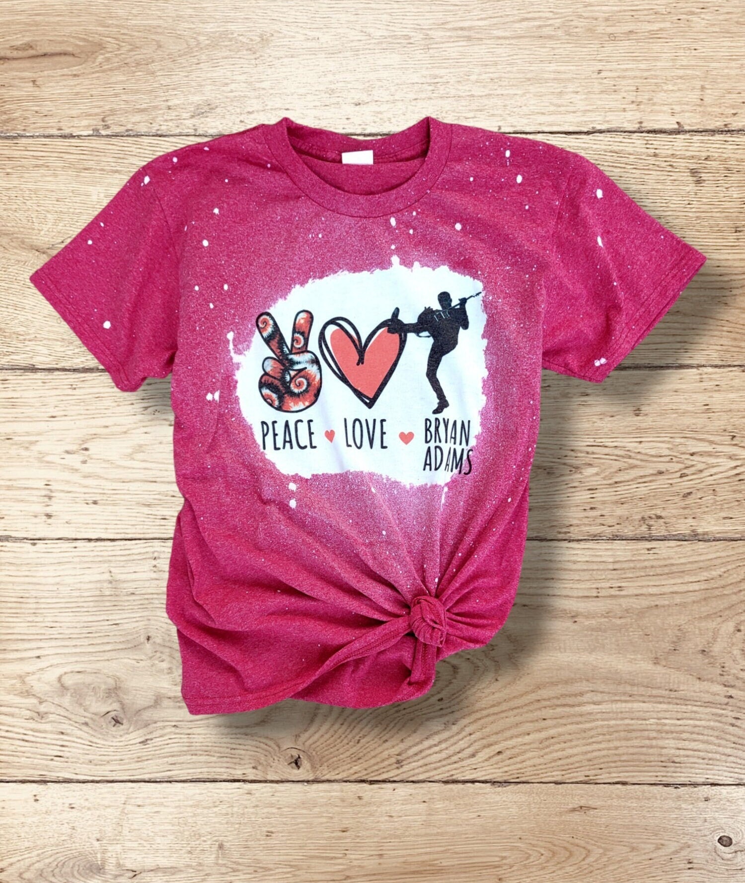 Peace Love Music Tee Etsy