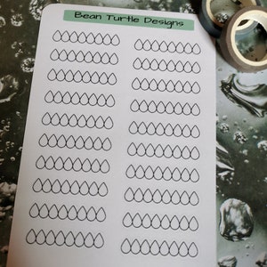 Habit Tracker/Weather Tracker/Quotidien Habit Tracker/Planner Stickers/Planificateurs/Bean Turtle Designs