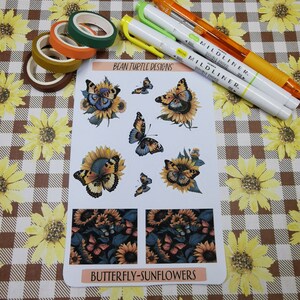 Papillon Tournesol Autocollants/Autocollants/Bean Turtle Designs