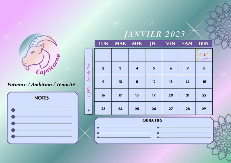 Calendrier Astrologie 2023 Calendrier Lunaire 2023 Mural - Etsy Australia