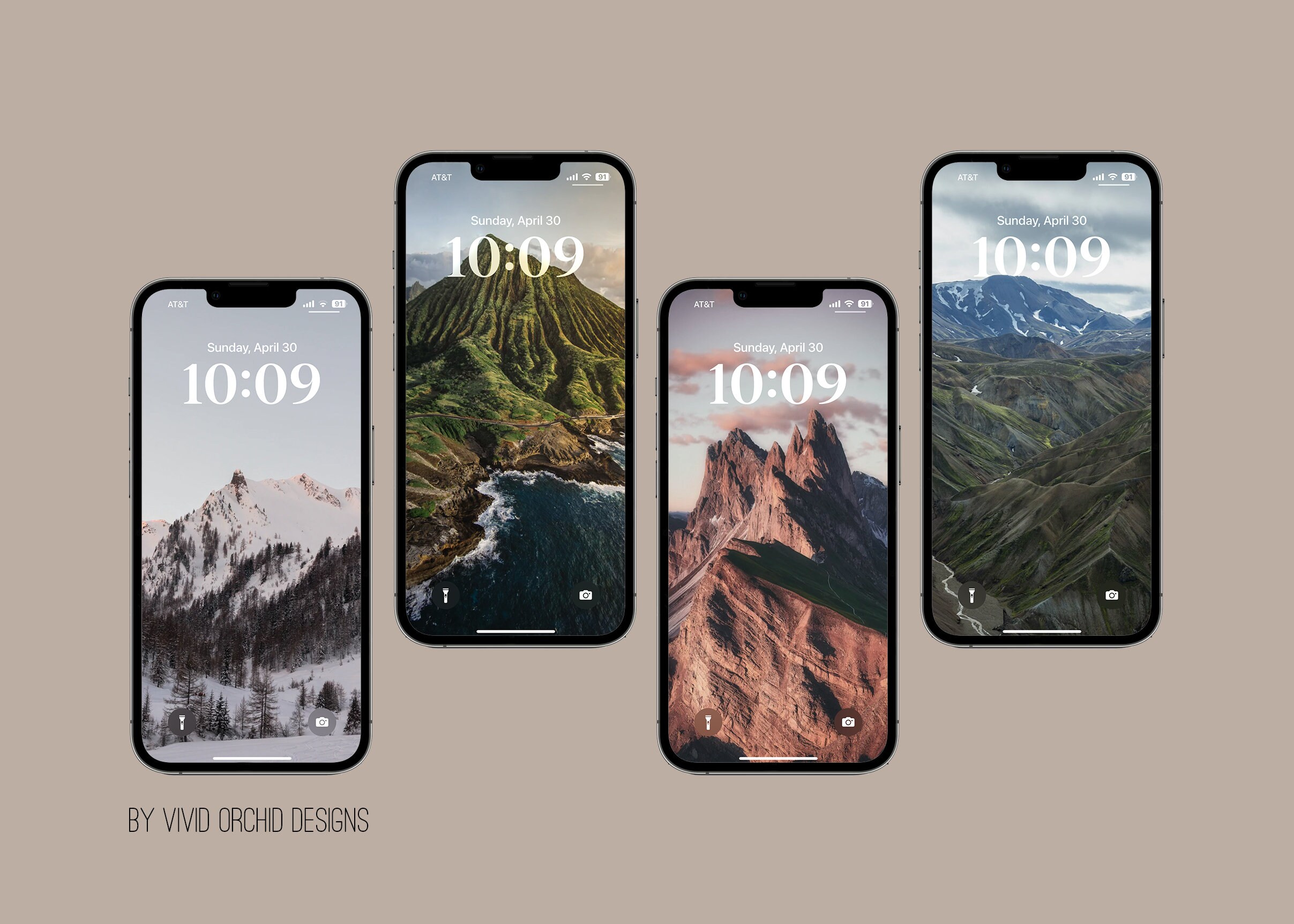 Mountains Iphone Ios16 Wallpaper Bundle Mountain Lock - Etsy