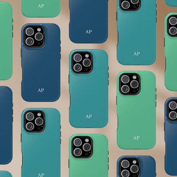 Initial Customisable Phone Case Personalized Custom Initial 3D Large Letter Phone  Case, Compatible