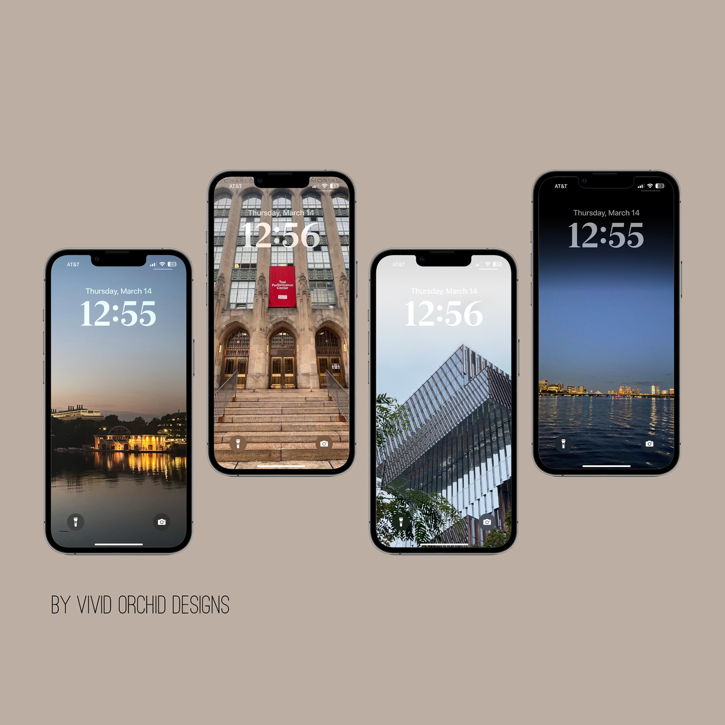 BU Campus iPhone Ios16+ Wallpaper Bundle, Boston University Lock ...